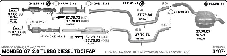 Imasaf 525000363 - Impianto gas scarico www.autoricambit.com