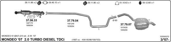 Imasaf 525000372 - Impianto gas scarico www.autoricambit.com