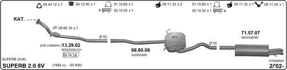 Imasaf 575000040 - Impianto gas scarico www.autoricambit.com