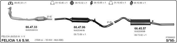 Imasaf 575000023 - Impianto gas scarico www.autoricambit.com