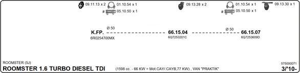 Imasaf 575000071 - Impianto gas scarico www.autoricambit.com