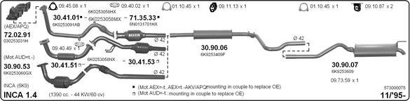 Imasaf 573000075 - Impianto gas scarico www.autoricambit.com