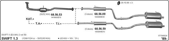 Imasaf 577000024 - Impianto gas scarico www.autoricambit.com