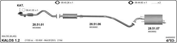 Imasaf 649000002 - Impianto gas scarico www.autoricambit.com