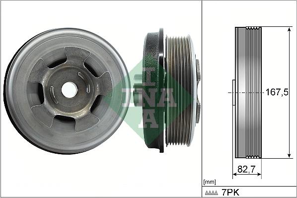 INA 544 0601 10 - Puleggia cinghia, Albero a gomiti www.autoricambit.com