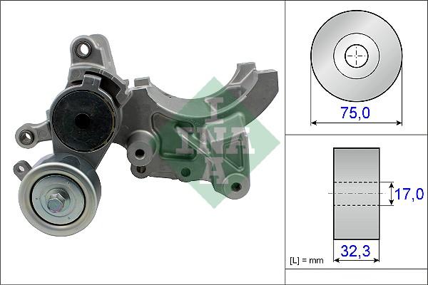 INA 534 0452 10 - Tendicinghia, Cinghia Poly-V www.autoricambit.com