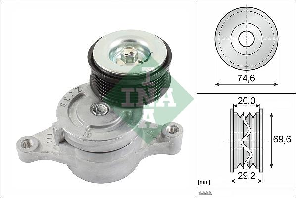 INA 534 0457 10 - Tendicinghia, Cinghia Poly-V www.autoricambit.com