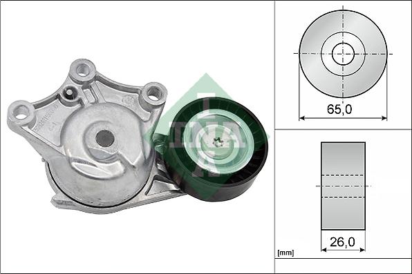 INA 534 0428 10 - Tendicinghia, Cinghia Poly-V www.autoricambit.com