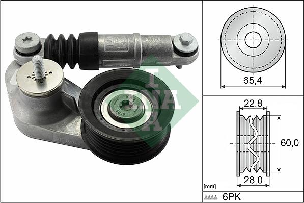 INA 534 0595 10 - Tendicinghia, Cinghia Poly-V www.autoricambit.com