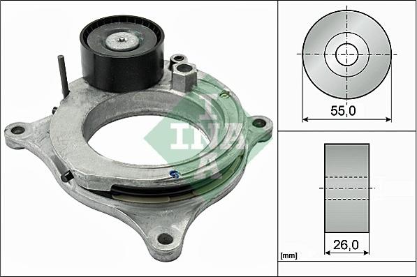 INA 534 0598 10 - Tendicinghia, Cinghia Poly-V www.autoricambit.com