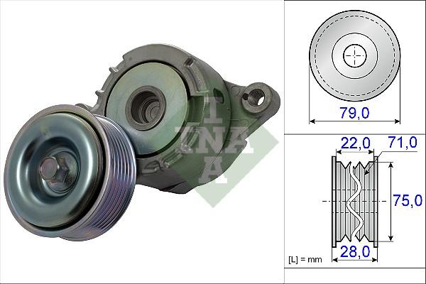 INA 534 0508 10 - Tendicinghia, Cinghia Poly-V www.autoricambit.com