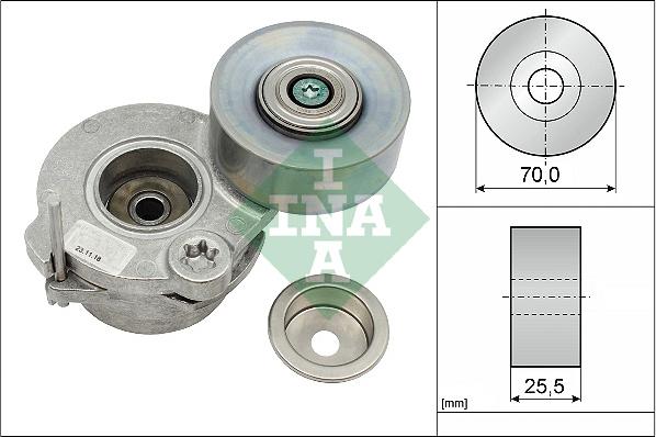 INA 534 0672 10 - Tendicinghia, Cinghia Poly-V www.autoricambit.com