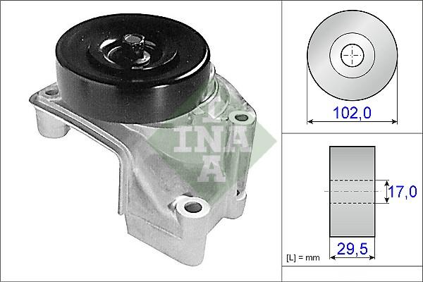 INA 534 0195 10 - Tendicinghia, Cinghia Poly-V www.autoricambit.com