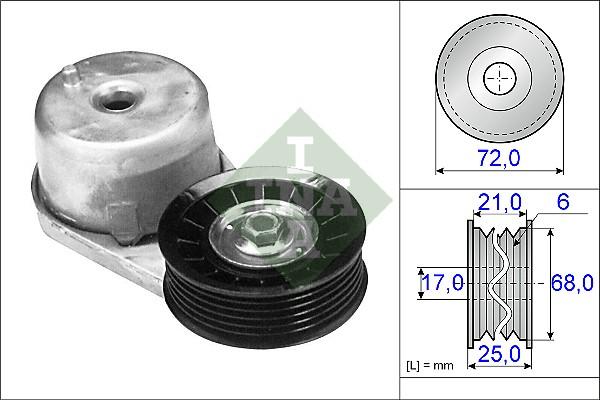 INA 534 0198 10 - Tendicinghia, Cinghia Poly-V www.autoricambit.com