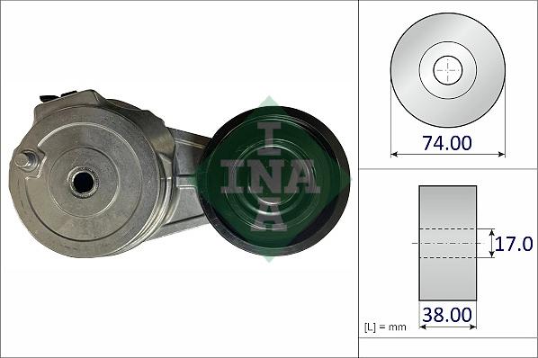 INA 534 0853 10 - Tendicinghia, Cinghia Poly-V www.autoricambit.com