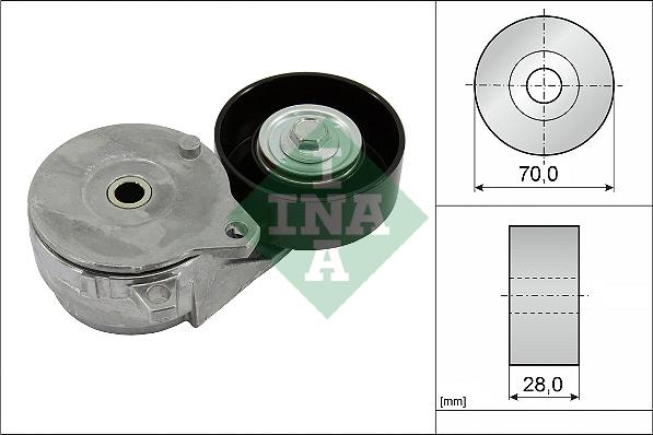 INA 534 0813 10 - Tendicinghia, Cinghia Poly-V www.autoricambit.com