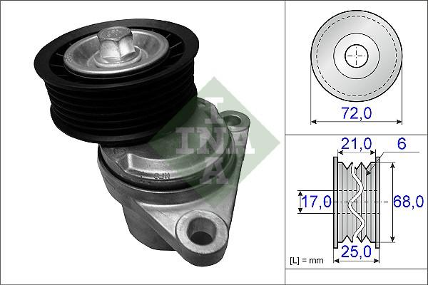 INA 534 0383 10 - Tendicinghia, Cinghia Poly-V www.autoricambit.com