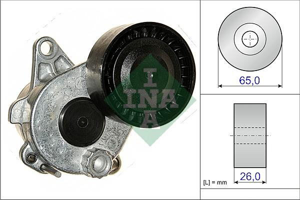 INA 534 0336 10 - Tendicinghia, Cinghia Poly-V www.autoricambit.com