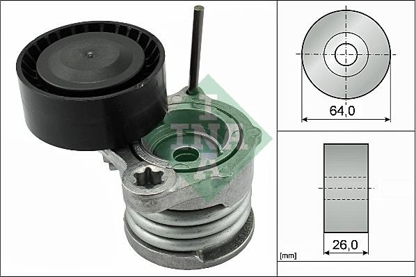 INA 534 0331 10 - Tendicinghia, Cinghia Poly-V www.autoricambit.com