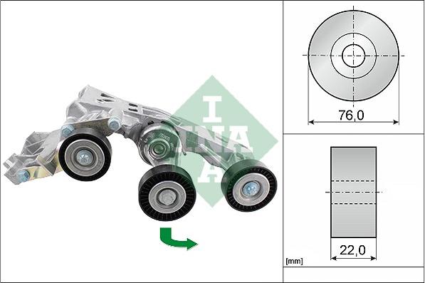 INA 534 0338 10 - Tendicinghia, Cinghia Poly-V www.autoricambit.com