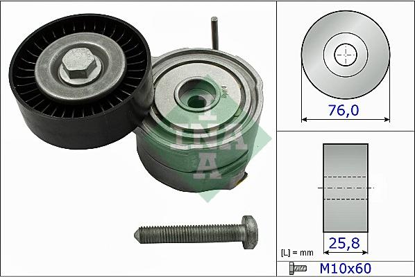 INA 534 0375 10 - Tendicinghia, Cinghia Poly-V www.autoricambit.com