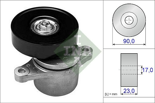 INA 534 0378 10 - Tendicinghia, Cinghia Poly-V www.autoricambit.com