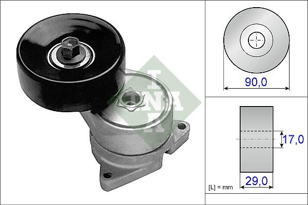 INA 534 0233 10 - Tendicinghia, Cinghia Poly-V www.autoricambit.com