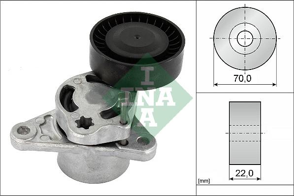 INA 534 0709 10 - Tendicinghia, Cinghia Poly-V www.autoricambit.com