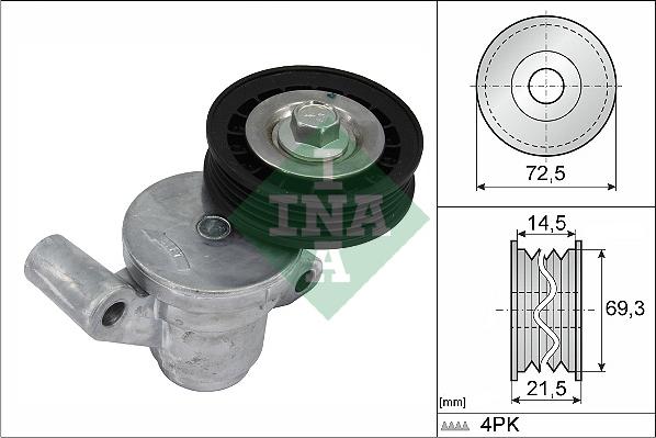 INA 534 0705 10 - Tendicinghia, Cinghia Poly-V www.autoricambit.com