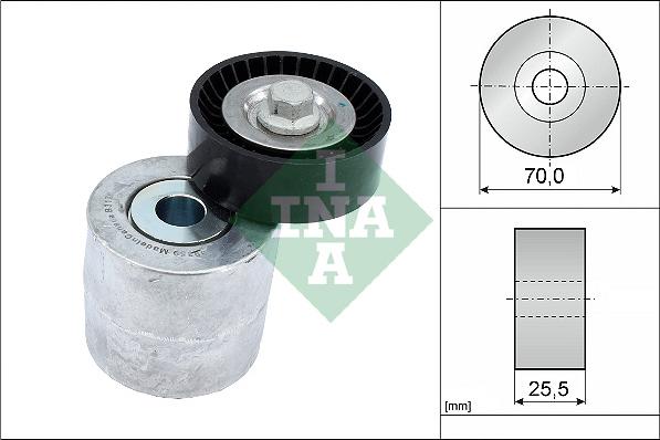 INA 534 0715 10 - Tendicinghia, Cinghia Poly-V www.autoricambit.com