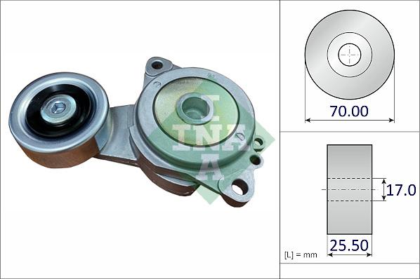 INA 534 0713 10 - Tendicinghia, Cinghia Poly-V www.autoricambit.com