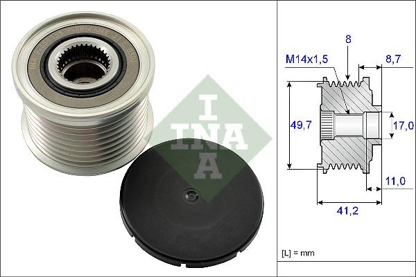 INA 535 0141 10 - Puleggia cinghia, Alternatore www.autoricambit.com