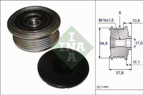 NTY ESA-ME-015 - Puleggia cinghia, Alternatore www.autoricambit.com