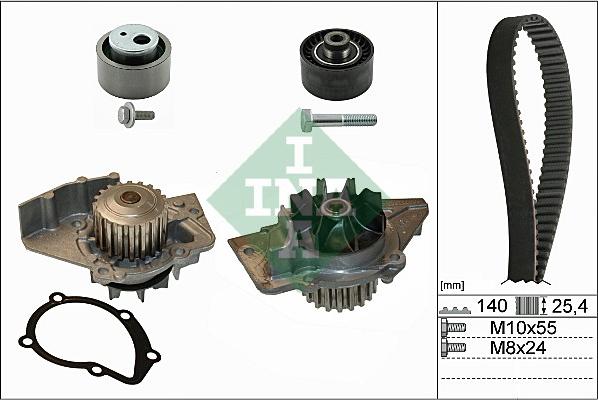 INA 530 0440 30 - Pompa acqua + Kit cinghie dentate www.autoricambit.com