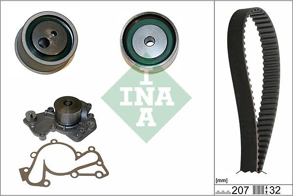 INA 530 0430 30 - Pompa acqua + Kit cinghie dentate www.autoricambit.com