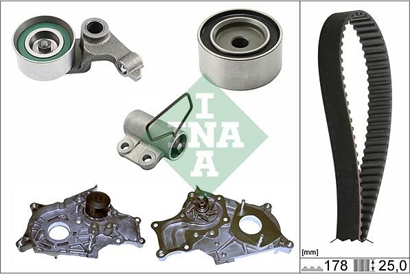 INA 530 0543 31 - Pompa acqua + Kit cinghie dentate www.autoricambit.com