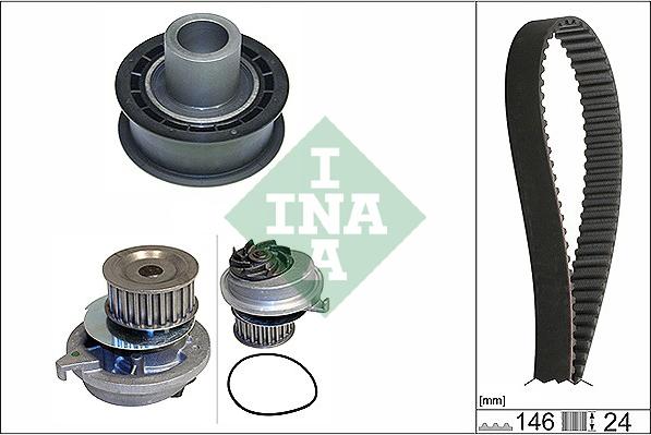 INA 530 0020 30 - Pompa acqua + Kit cinghie dentate www.autoricambit.com