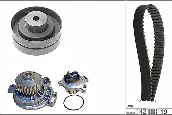 INA 530 0156 30 - Pompa acqua + Kit cinghie dentate www.autoricambit.com