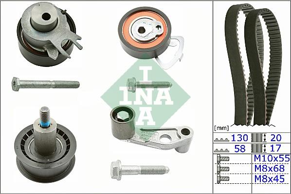 INA 530 0360 10 - Kit cinghie dentate www.autoricambit.com