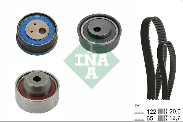 INA 530 0740 10 - Kit cinghie dentate www.autoricambit.com