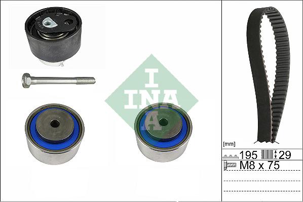 INA 530 0765 10 - Kit cinghie dentate www.autoricambit.com