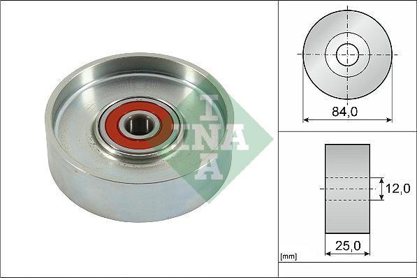 INA 531 0936 10 - Galoppino/Guidacinghia, Cinghia Poly-V www.autoricambit.com