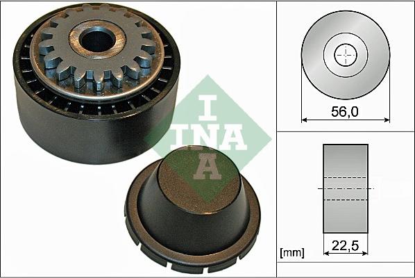 INA 531 0854 10 - Galoppino/Guidacinghia, Cinghia Poly-V www.autoricambit.com