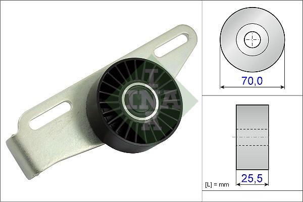 INA 531 0868 10 - Galoppino/Guidacinghia, Cinghia Poly-V www.autoricambit.com