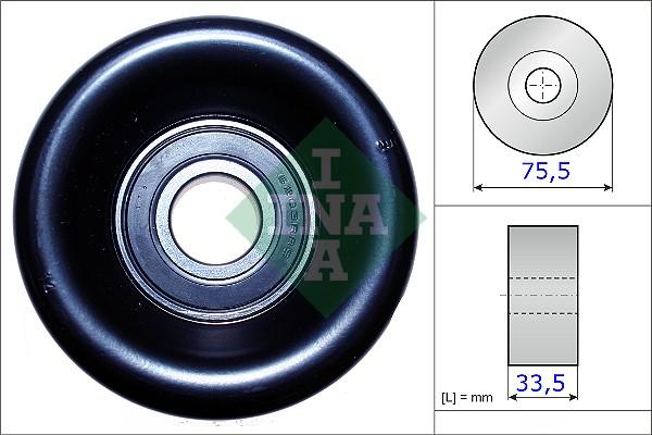 INA 531 0827 10 - Galoppino/Guidacinghia, Cinghia Poly-V www.autoricambit.com