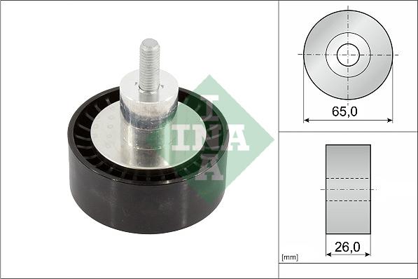 INA 532 0908 10 - Galoppino/Guidacinghia, Cinghia Poly-V www.autoricambit.com