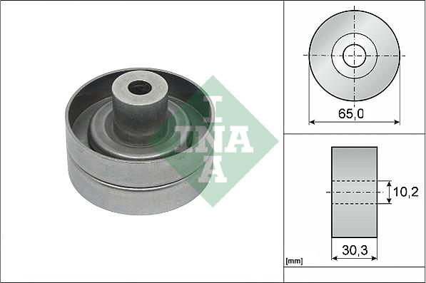 INA 532 0910 10 - Galoppino/Guidacinghia, Cinghia Poly-V www.autoricambit.com