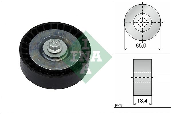 INA 532 0913 10 - Galoppino/Guidacinghia, Cinghia Poly-V www.autoricambit.com