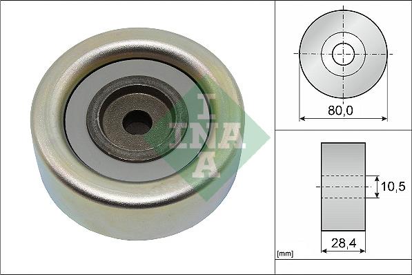 INA 532 0933 10 - Galoppino/Guidacinghia, Cinghia Poly-V www.autoricambit.com