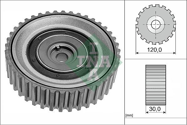 INA 532 0443 10 - Galoppino/Guidacinghia, Cinghia dentata www.autoricambit.com